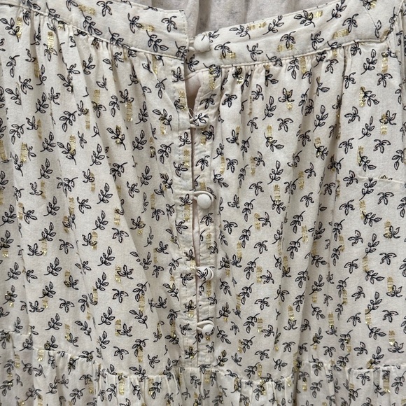 Old Navy Cream Floral Long Sleeve Dress - Picture 3 of 8